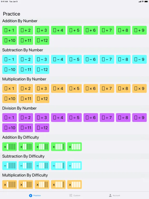 FlashToPass - Math Flash Cards iPad 应用截图
