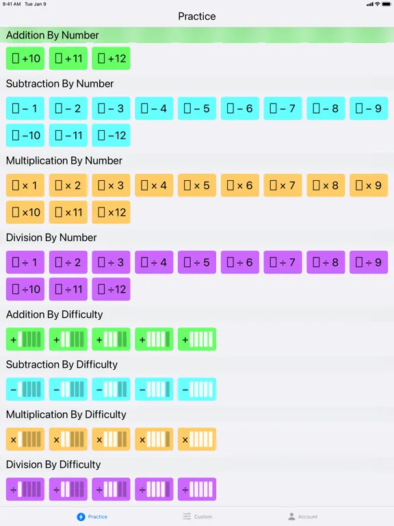 FlashToPass - Math Flash Cards iPad 应用截图