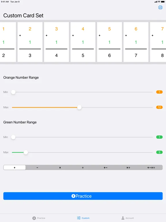 FlashToPass - Math Flash Cards iPad 应用截图