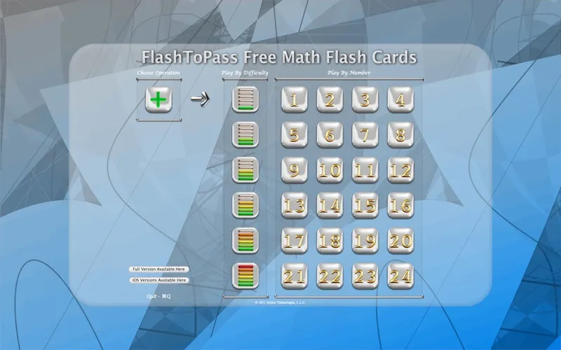 FlashToPass Free Math Flash Cards スクリーンショット