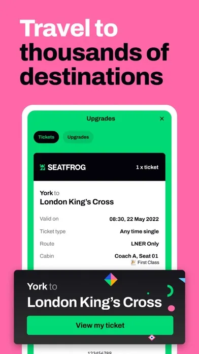 Seatfrog: Rail Journey Planner Ekran Görüntüleri
