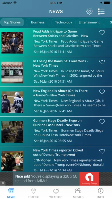 Global News. Screenshots