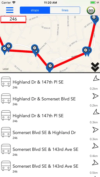 Seattle Public Transport 스크린샷