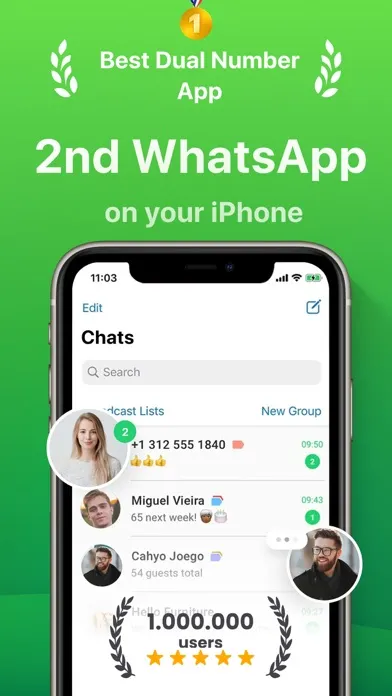 Tangkapan skrin Dual Messenger for WhatsApp ++