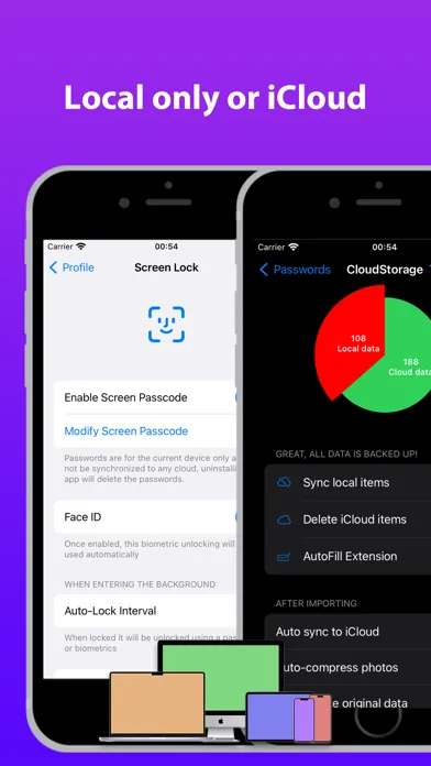 Capturas de tela do Password Manager - PassLock