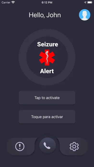 Capturas de tela do Seizures Emergency Alert