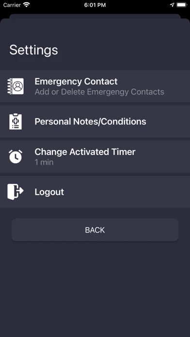 Capturas de tela do Seizures Emergency Alert