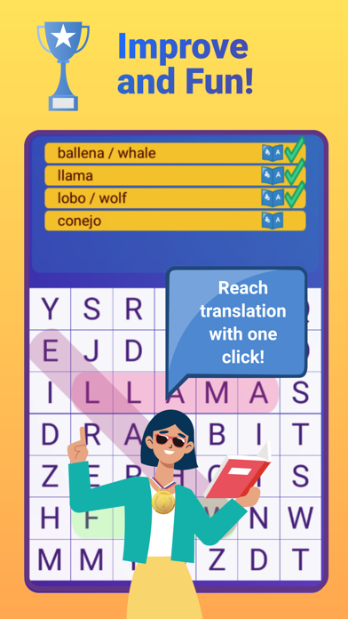 Tangkapan skrin Prof. Turkish Word Hunt