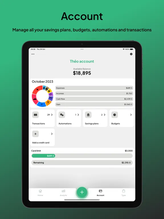 CashFlow - Expense Tracker iPad  سکرین شاٹس