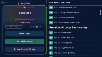 Captures d'écran de musicLabe: make music freely