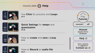 Captures d'écran de musicLabe: make music freely