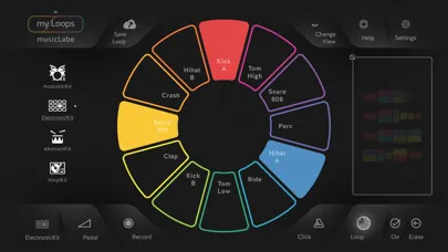 Captures d'écran de musicLabe: make music freely