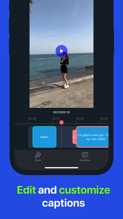 Subtitles: Captions for video. স্ক্রিনশট