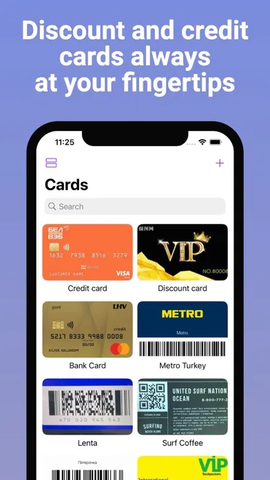 Capturas de tela do Card Holder: Discount & Credit