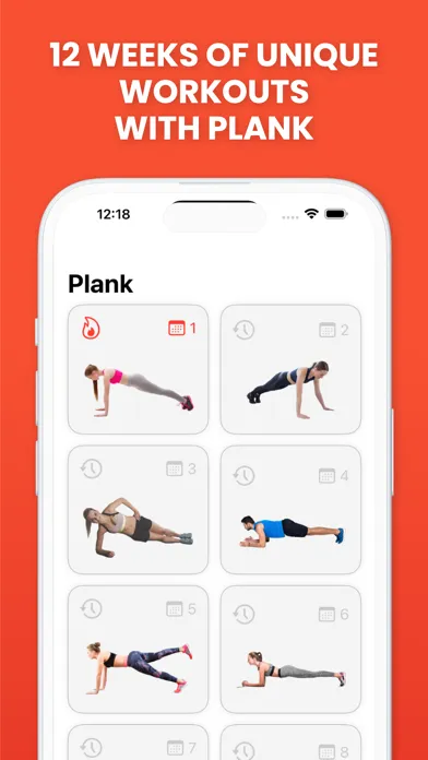 Plank: static workout Screenshots