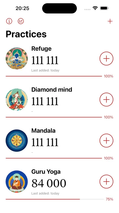 ภาพหน้าจอของ iMala - meditation tracker