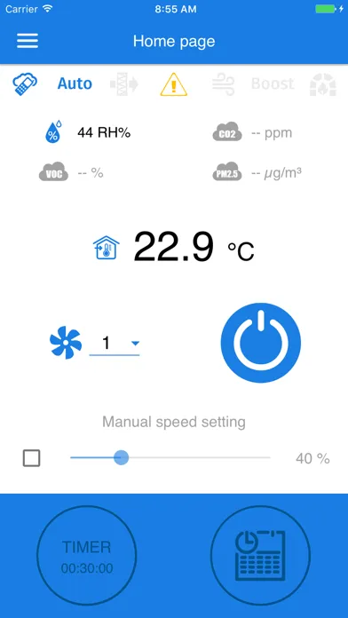 Zrzuty ekranu Vents AHU