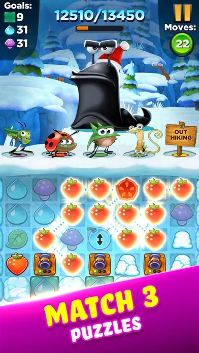 Capturas de tela do Best Fiends - Match 3 Puzzles
