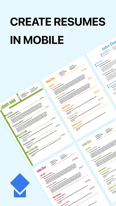Zrzuty ekranu PDF Resume Creator