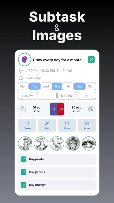 Zrzuty ekranu Daily Schedule Planner - Tasks
