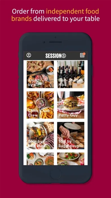 Tangkapan skrin Sessions: Top Food Talent