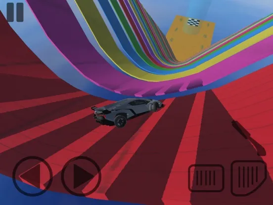Ảnh chụp màn hình của Mega Ramp Impossible Car Stunt iPad 