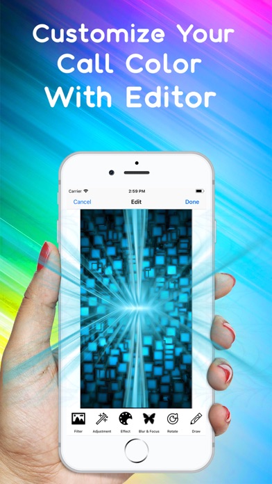 ภาพหน้าจอของ Color Call Screen Themes