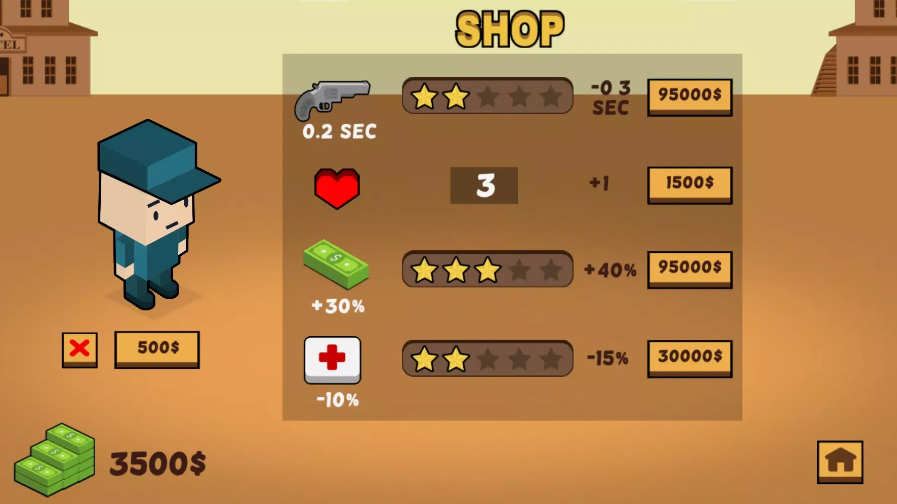 Cowboy Duel: Ready Steady Bang سکرین شاٹس