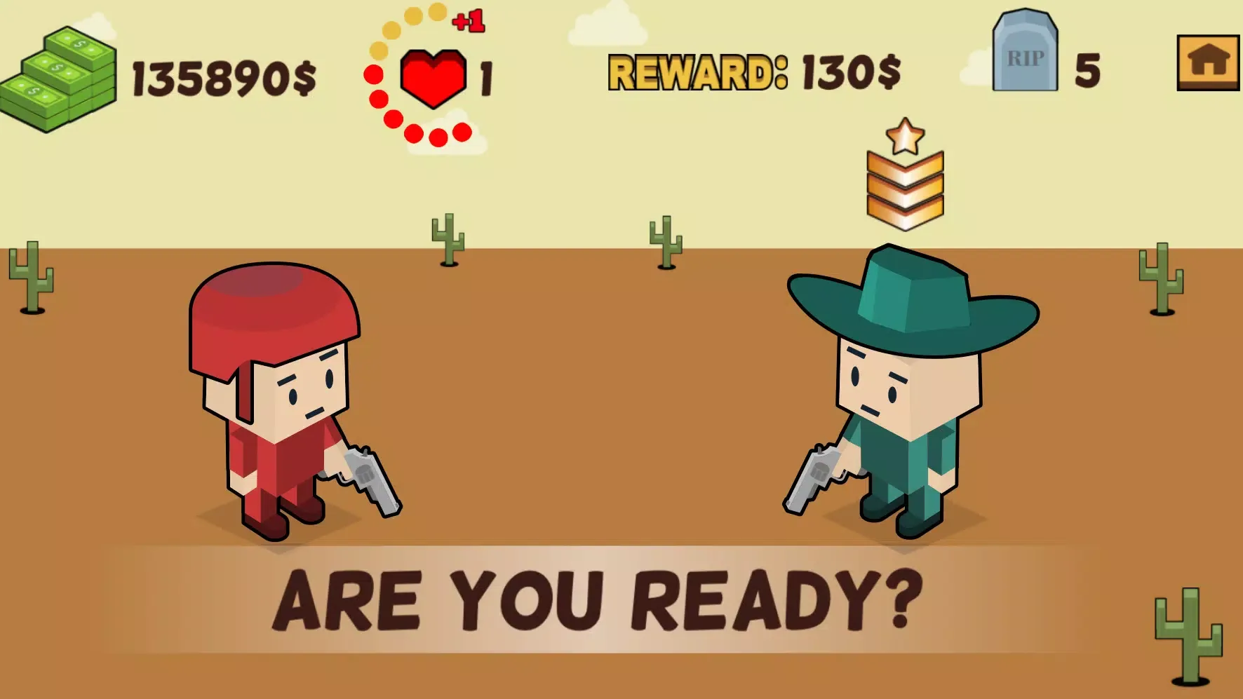 Cowboy Duel: Ready Steady Bang سکرین شاٹس