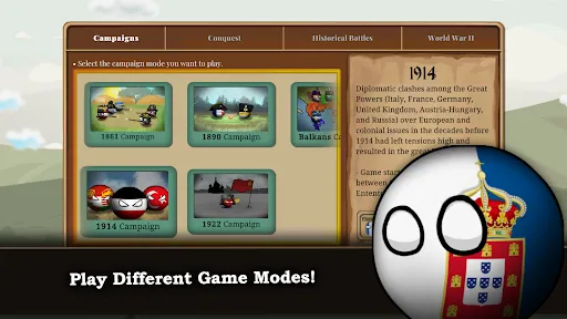 Capturas de tela do Countryball: Europe 1890