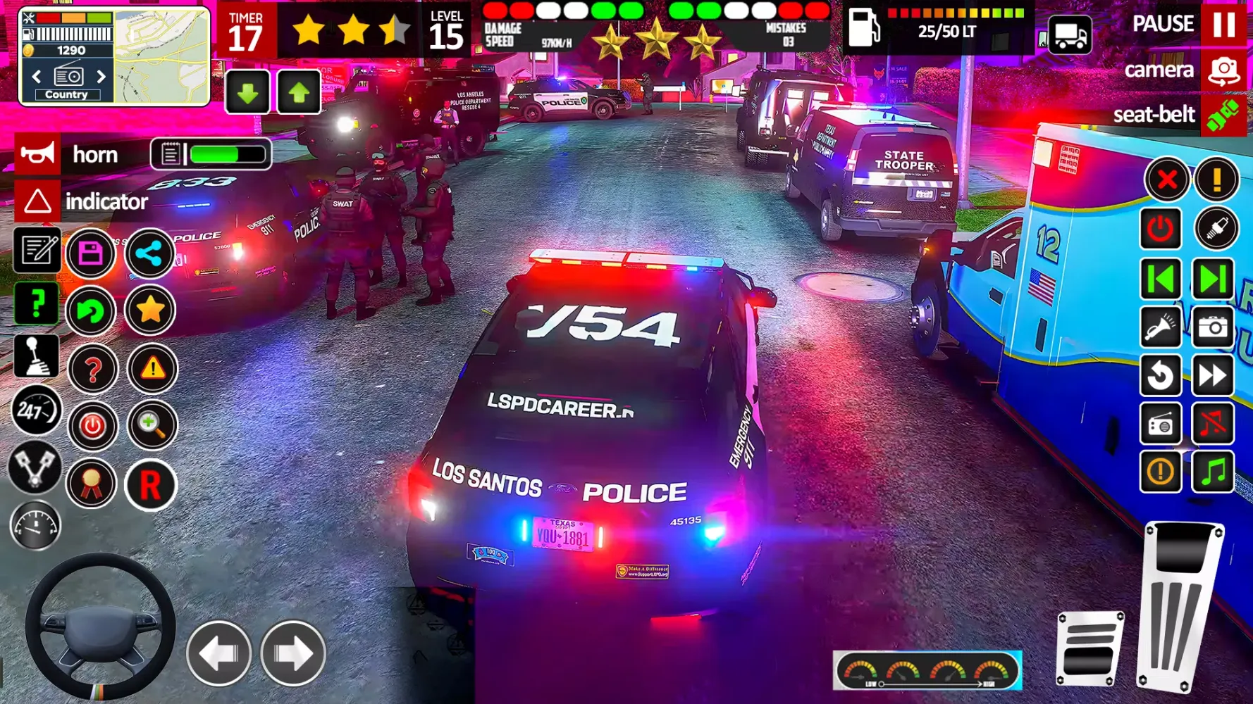 Screenshot di City Cop Car Chase Game