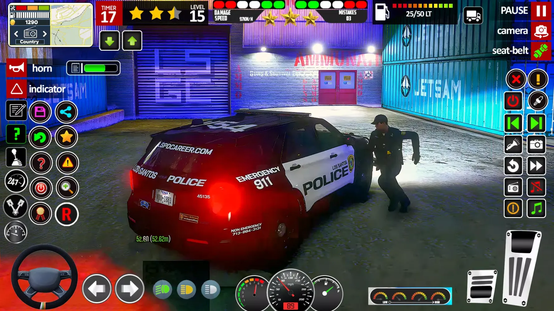 Screenshot di City Cop Car Chase Game
