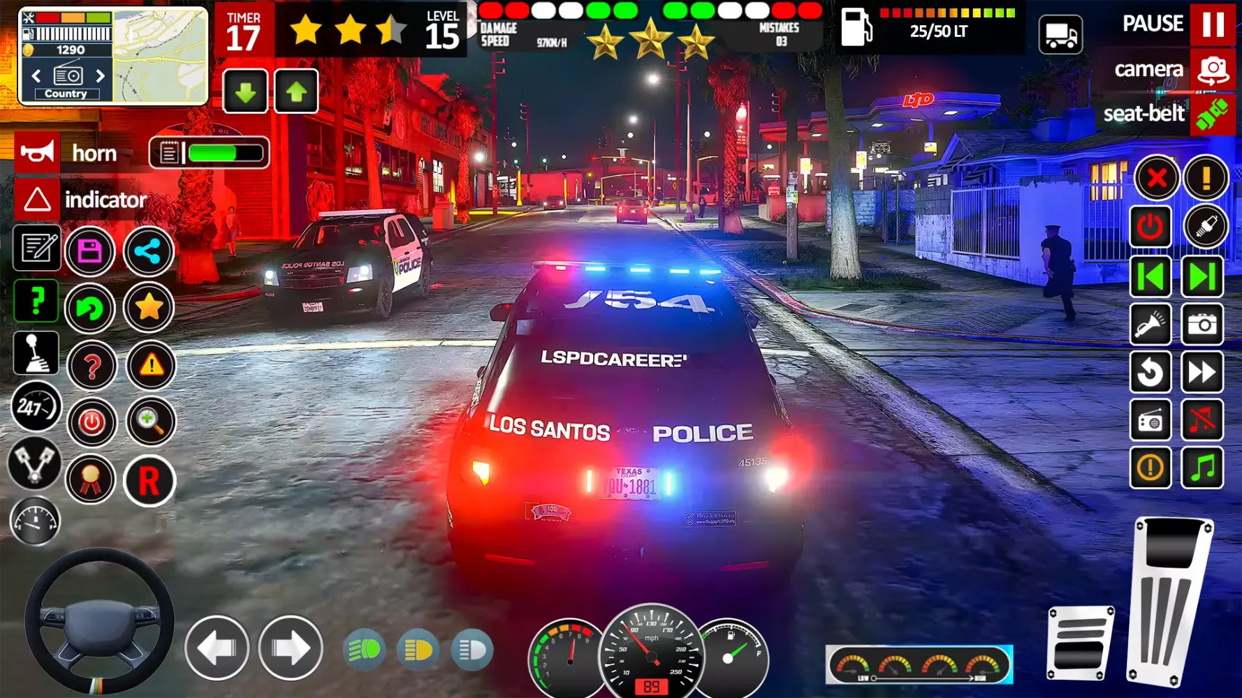 Screenshot di City Cop Car Chase Game