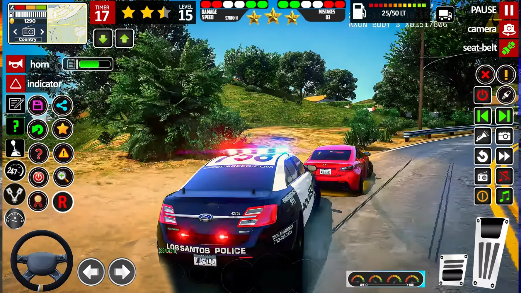Screenshot di City Cop Car Chase Game