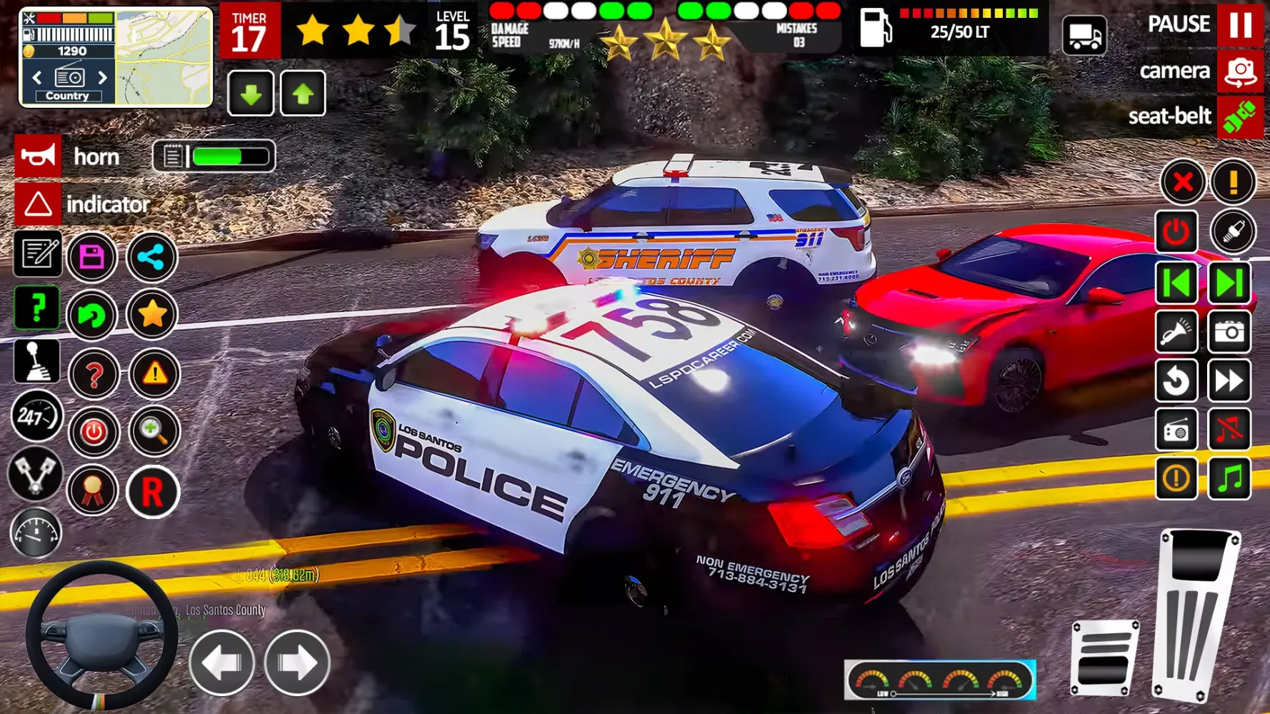 Screenshot di City Cop Car Chase Game