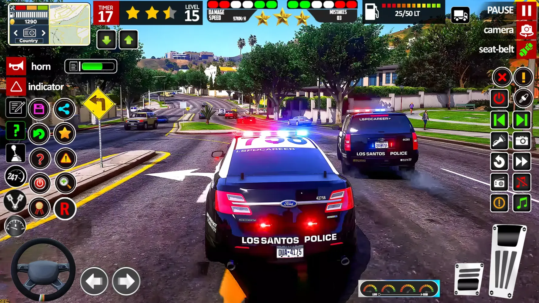 Screenshot di City Cop Car Chase Game