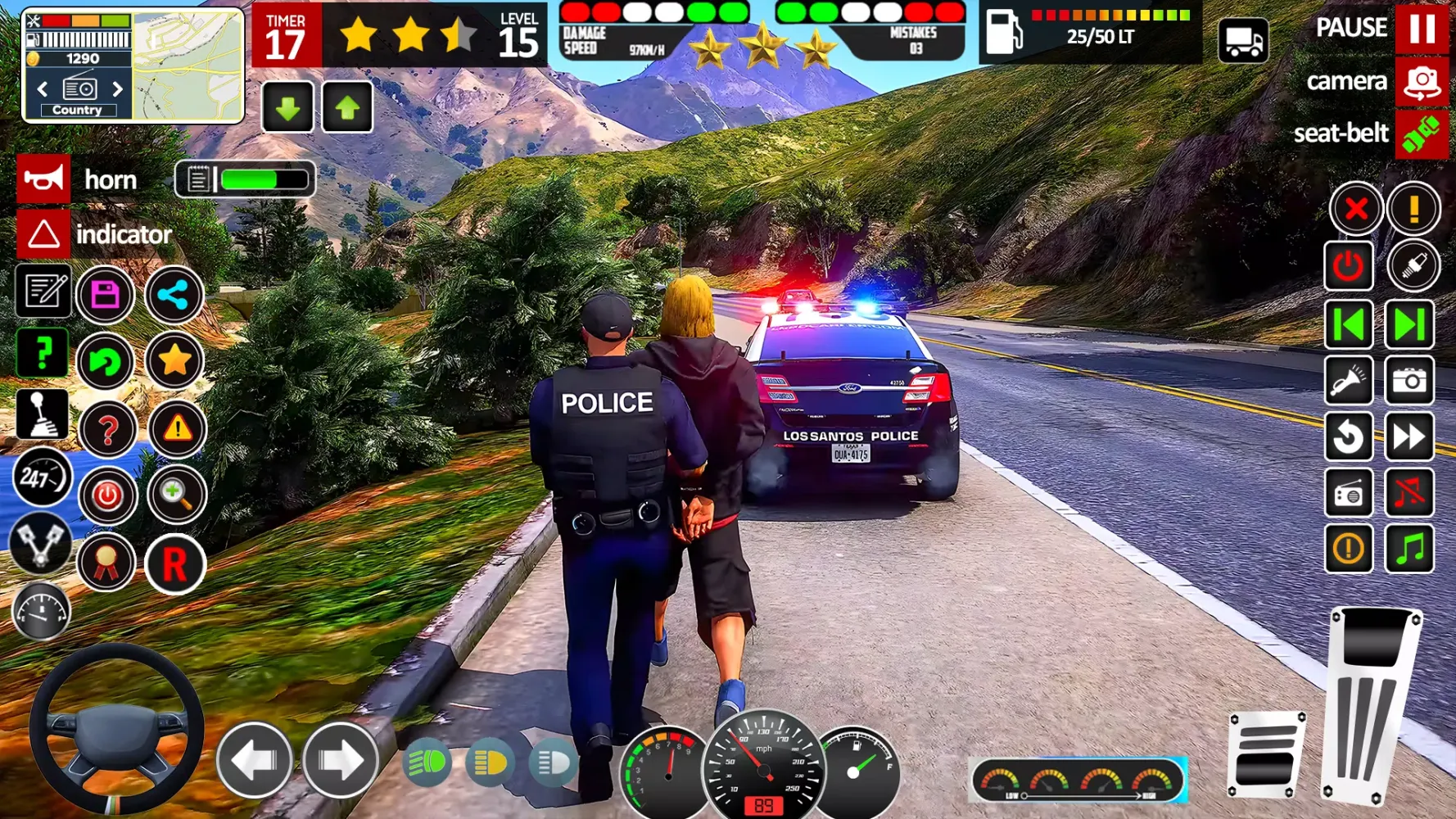 Screenshot di City Cop Car Chase Game