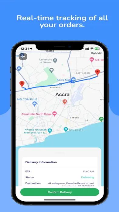 Tangkapan layar DoorHob - Food delivery & more