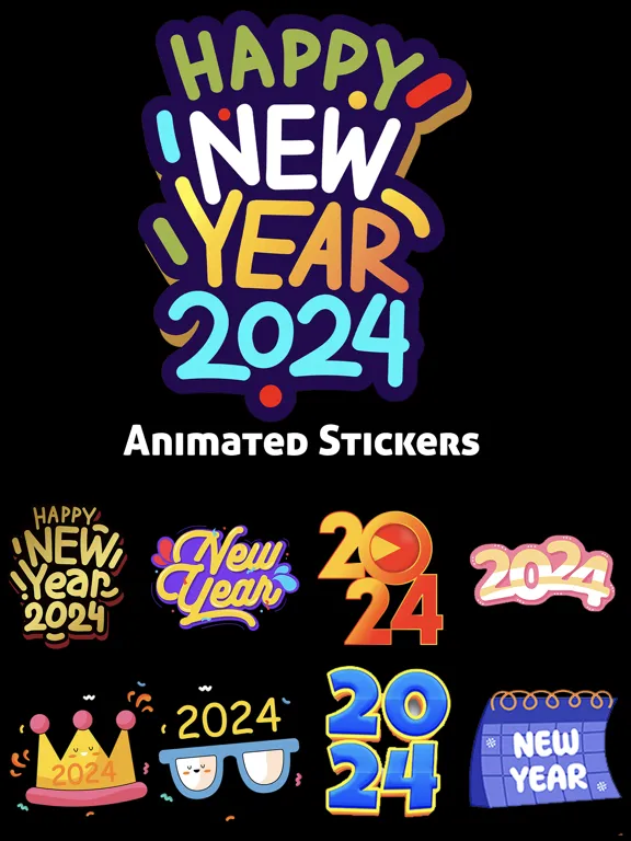 New Year HD Stickers iPad  স্ক্রিনশট