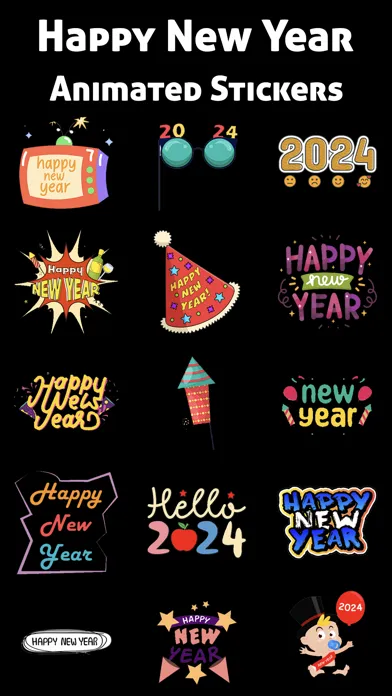 New Year HD Stickers স্ক্রিনশট