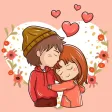 Happy Love Day Stickers