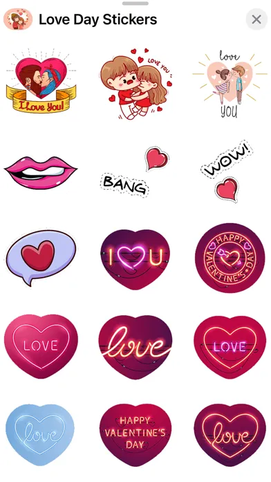 Happy Love Day Stickers Ekran Görüntüleri