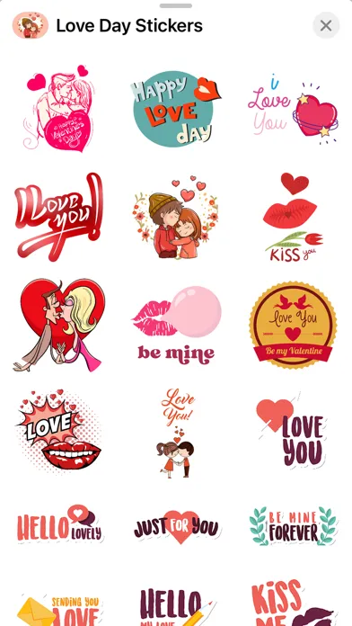 Happy Love Day Stickers Ekran Görüntüleri