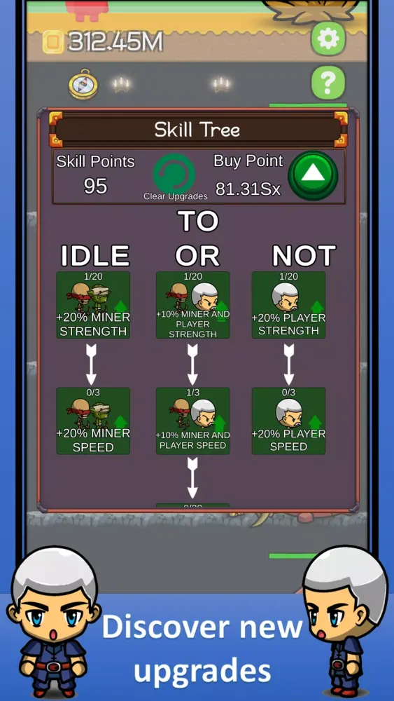 Zrzuty ekranu To Idle Or Not: Miner Hero