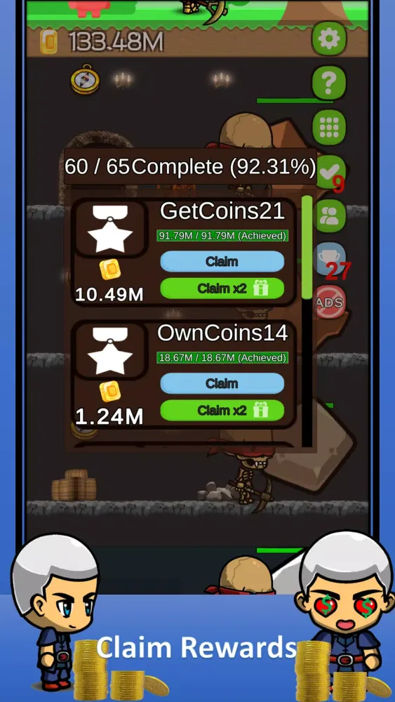 Zrzuty ekranu To Idle Or Not: Miner Hero