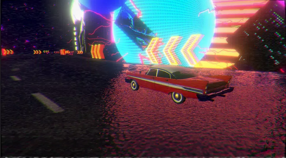 Tangkapan layar Retro Racer: Synthwave