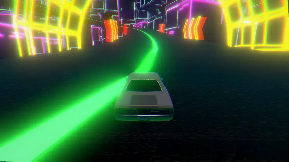 Tangkapan layar Retro Racer: Synthwave