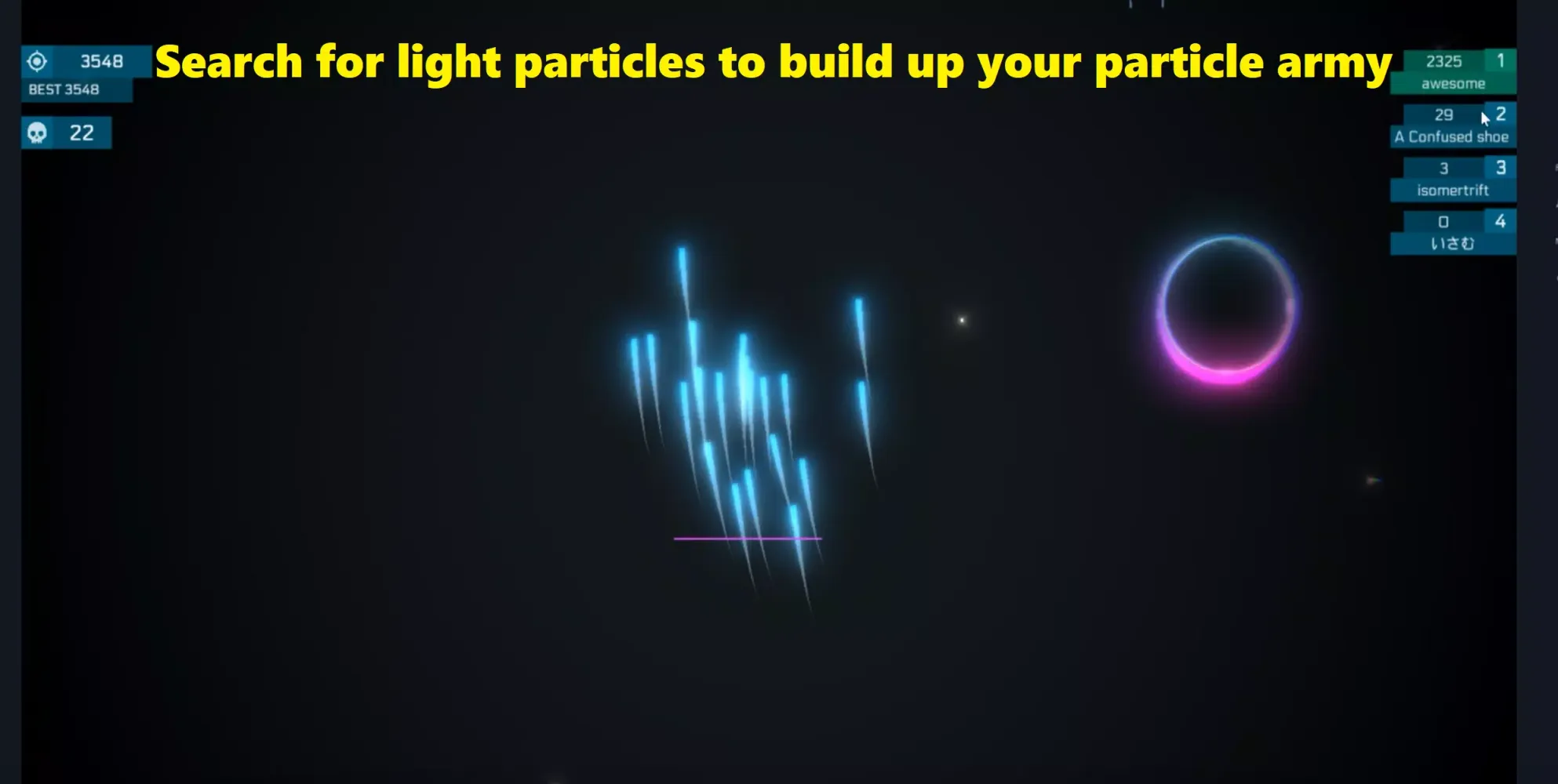 Captures d'écran de Particle Battle