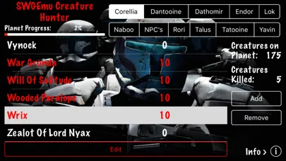 SWGEmu Creature Hunter Screenshots