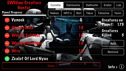 SWGEmu Creature Hunter Screenshots